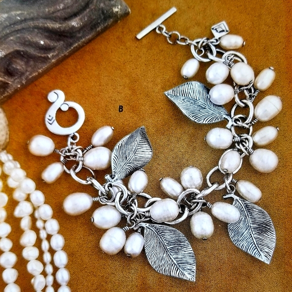 Silpada Sterling Silver & Pearl Cha Cha Bracelet - Picture 9 of 11